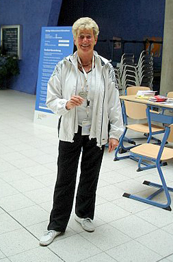 Deutsche Vizemeisterin im Turnen (Altersklasse: Ü. vom TV Geseke)<br />
(Foto von Gerda Goldschmitt)